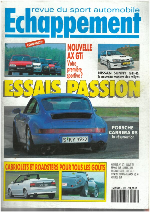 Echappement N°273 Juillet 1991