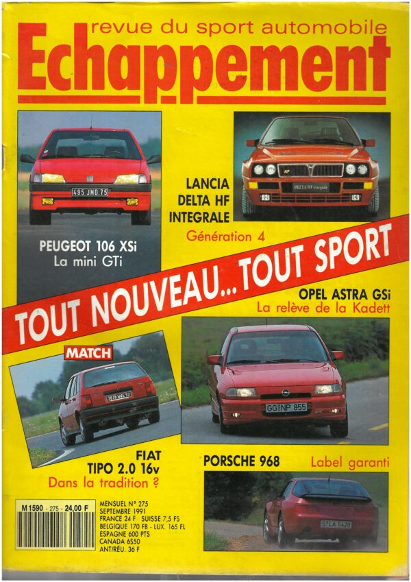 Echappement N°275 Septembre 1991