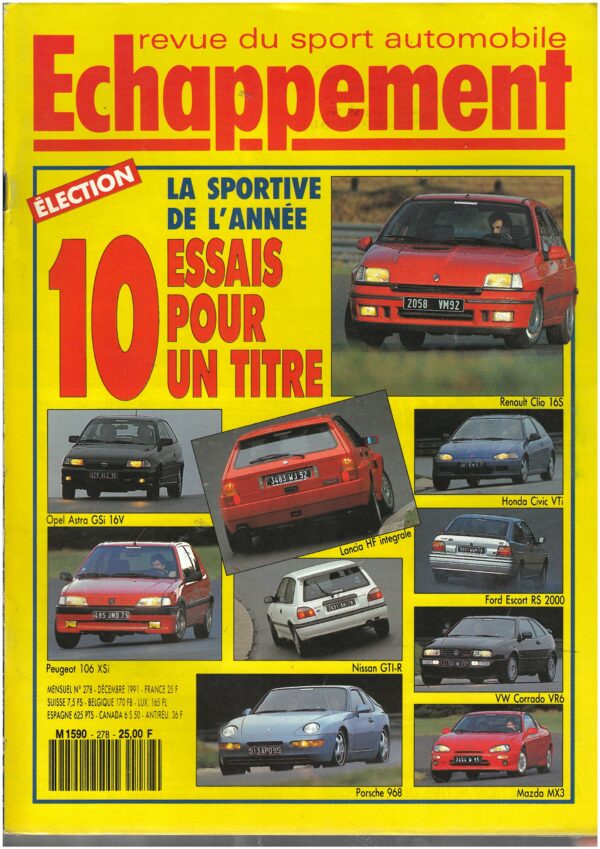 Echappement N°278 décembre 1991