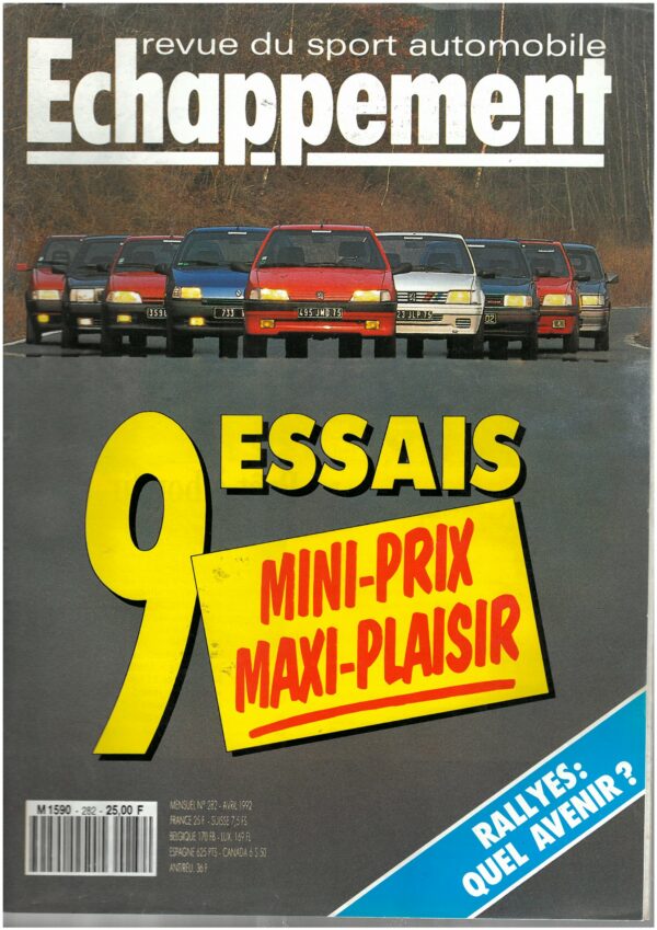 Echappement N°282 Avril 1992