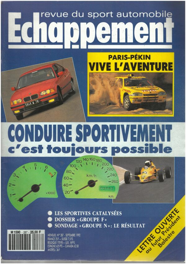 Echappement N°287 Septembre 1992