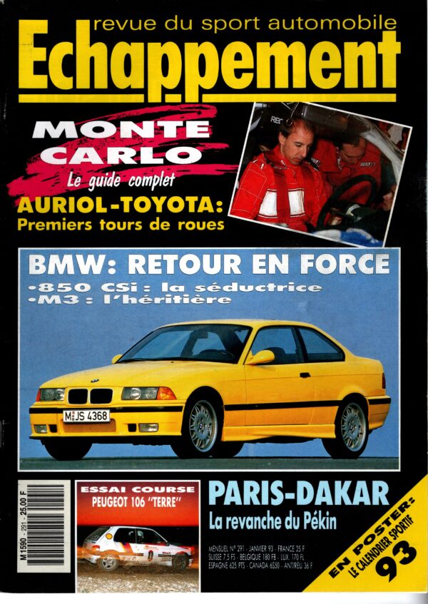 Echappement N°291 Janvier 1993