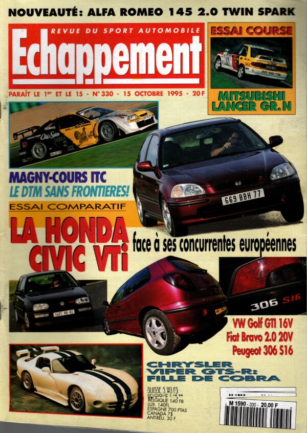 Echappement N°330 Octobre 1995