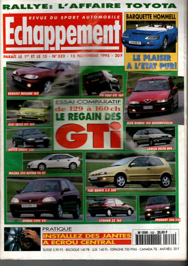 Echappement N°332 Novembre 1995