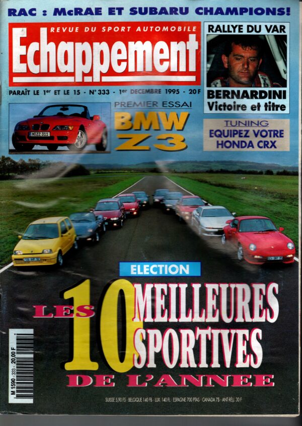 Echappement N°333 Décembre 1995