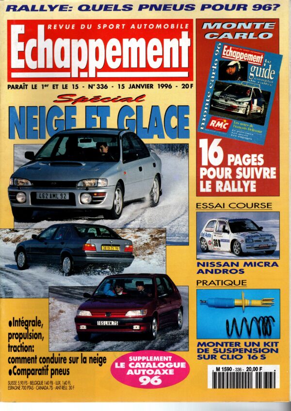 Echappement N°336 Janvier 1996