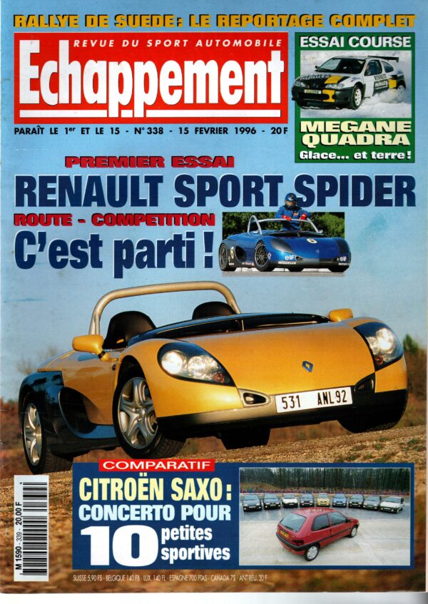 Echappement N°338 Février 1996