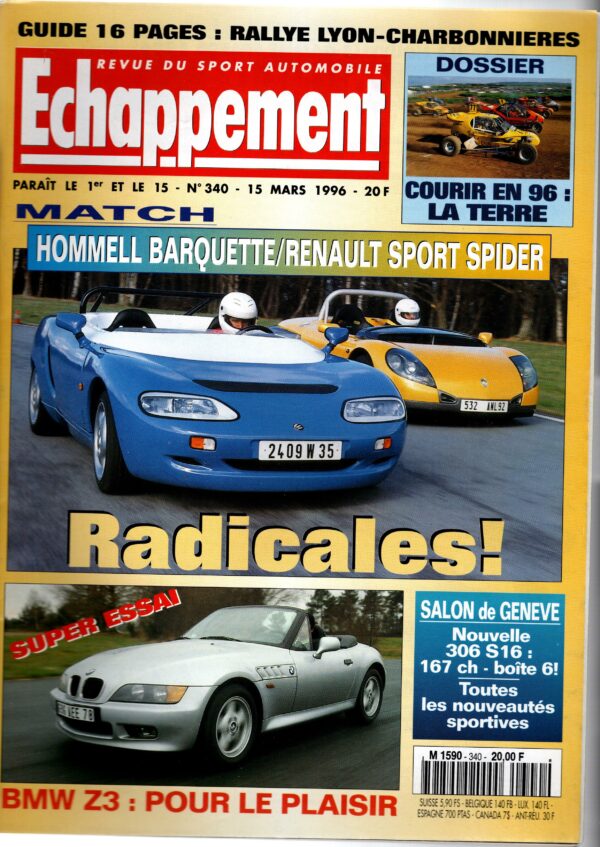 Echappement N°340 Mars 1996