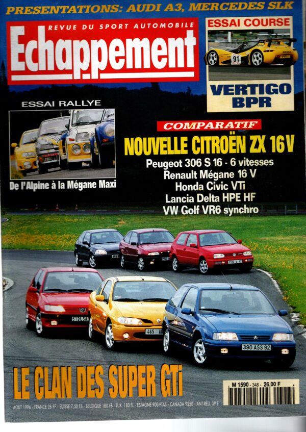 Echappement N°348 Août 1996