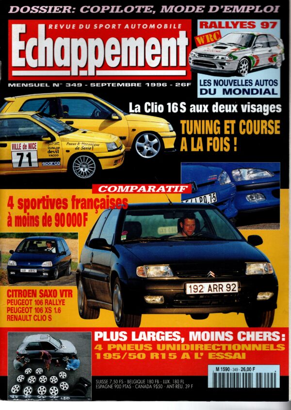 Echappement N°349 Septembre 1996