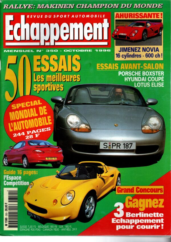 Echappement N°350 Septembre 1996