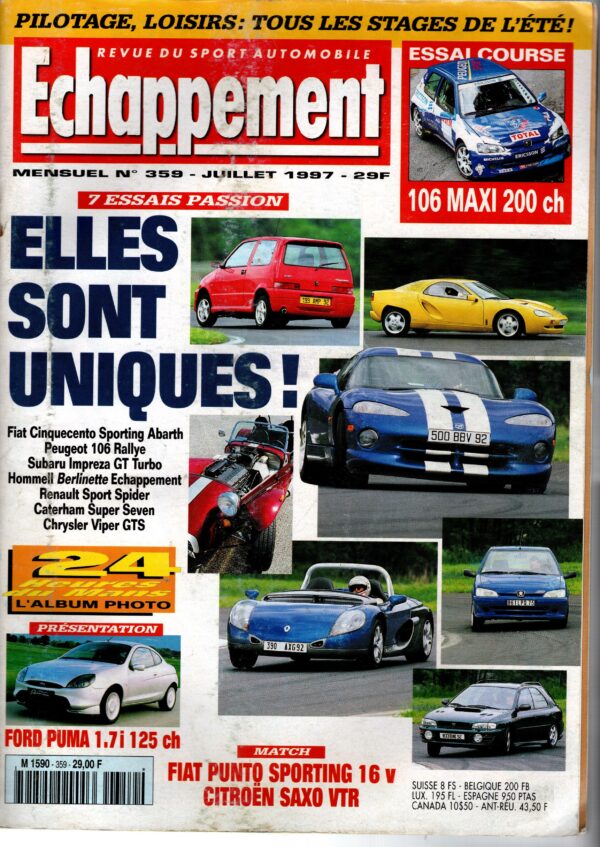 Echappement N°359 Juillet 1997
