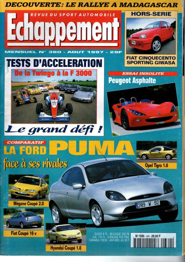 Echappement N°360 Août 1997