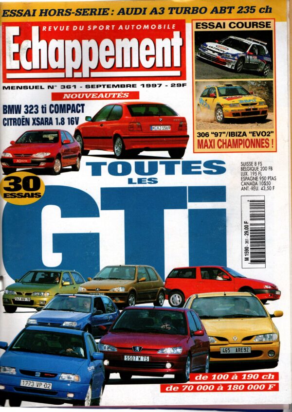 Echappement N°361 Septembre 1997