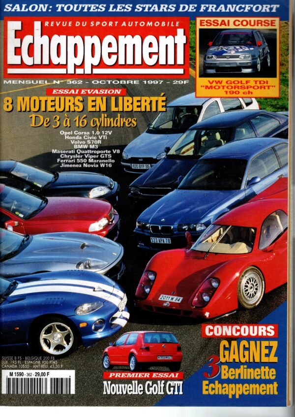 Echappement N°362 Octobre 1997