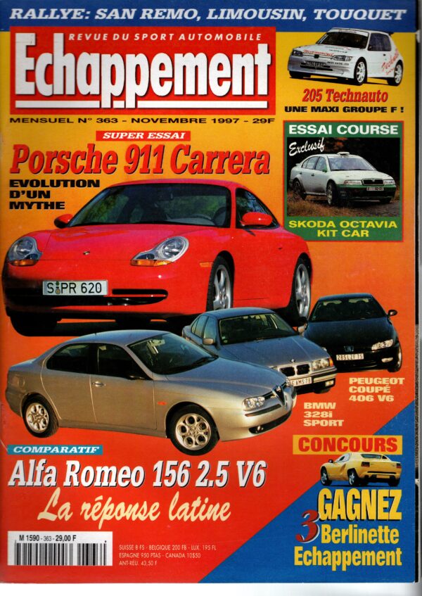 Echappement N°363 Novembre 1997