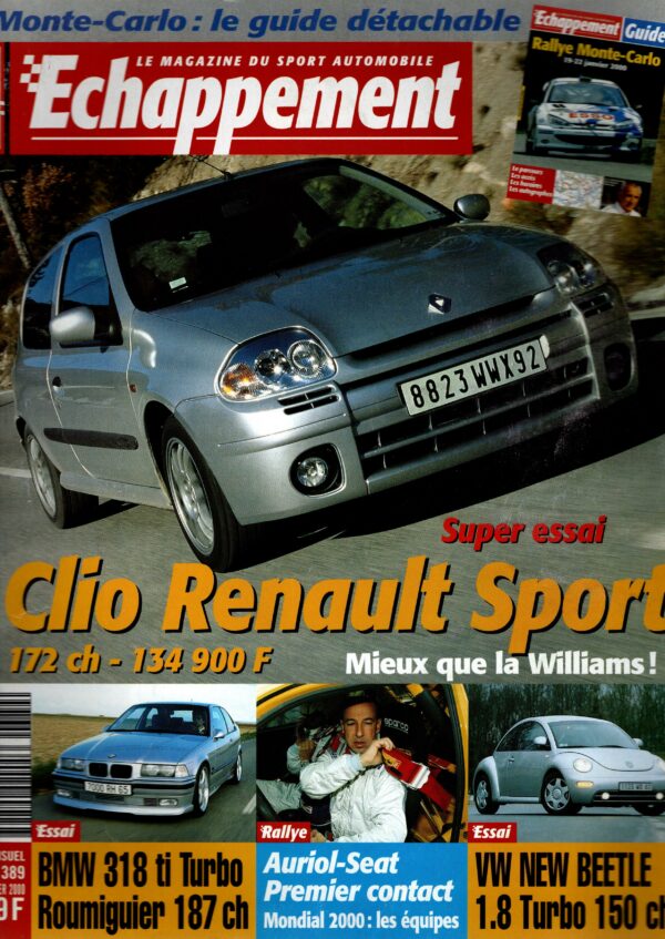 Echappement N°389 Janvier 2000