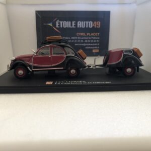 2 CV Citroën La Charleston et sa remorque