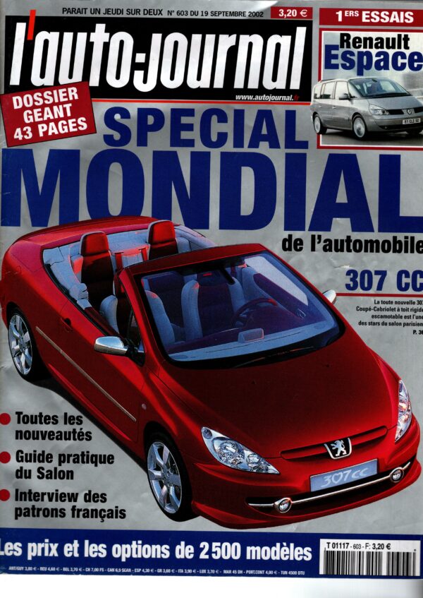 L'auto-journal N°603 - 19 septembre 2002
