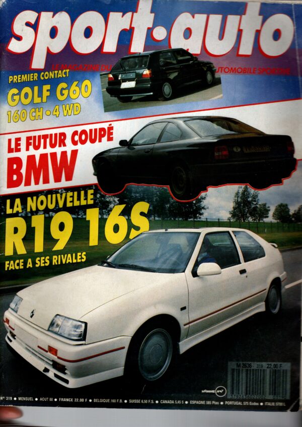 Sport Auto N°319 Aout 1988