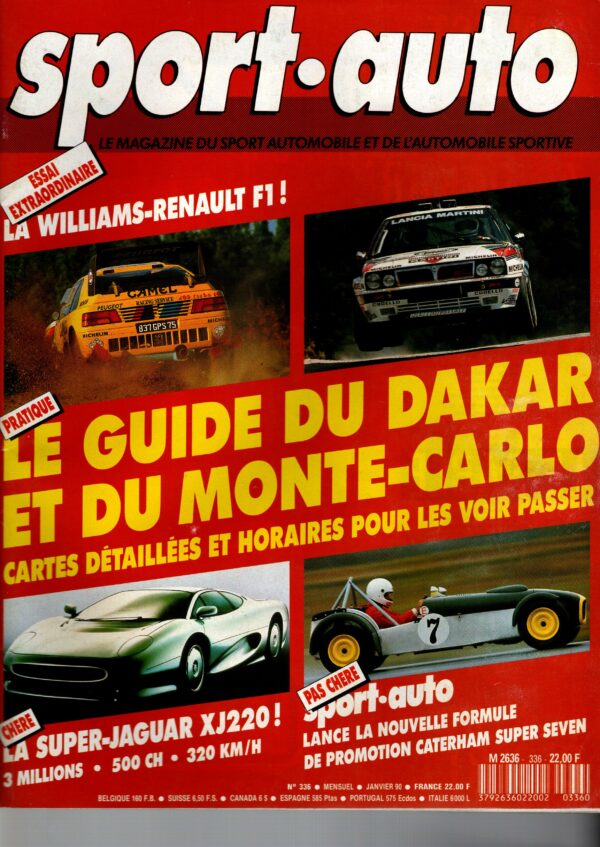 Sport Auto N°336 Janvier 1990