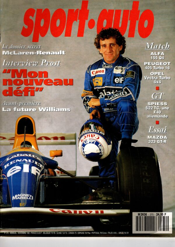 Sport Auto N°370 Novembre 1992