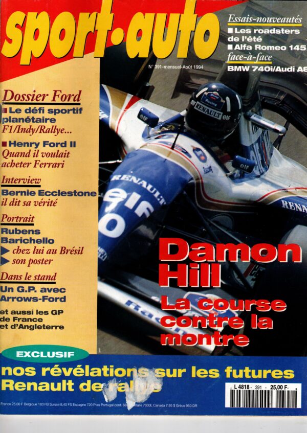 Sport Auto N°391 - Août 1994