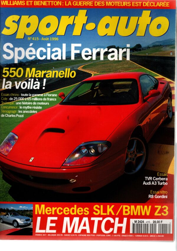 Sport Auto N°415 - Août 1996