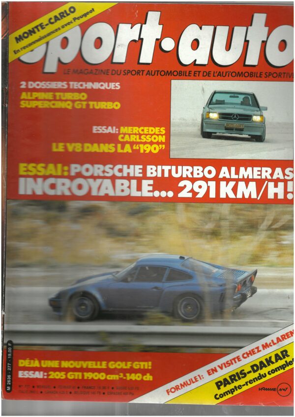 Sport Auto N°277 Février 1985