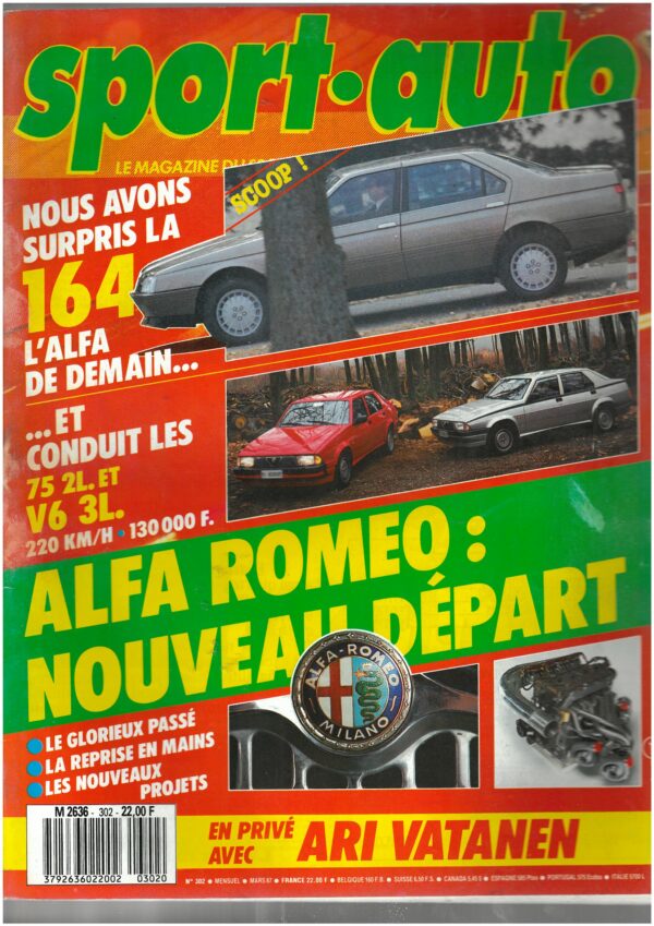 Sport Auto N°302 Mars 1987