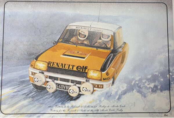 Victoire de la Renault 5 turbo au 49e Rallye de Monte-Carlo