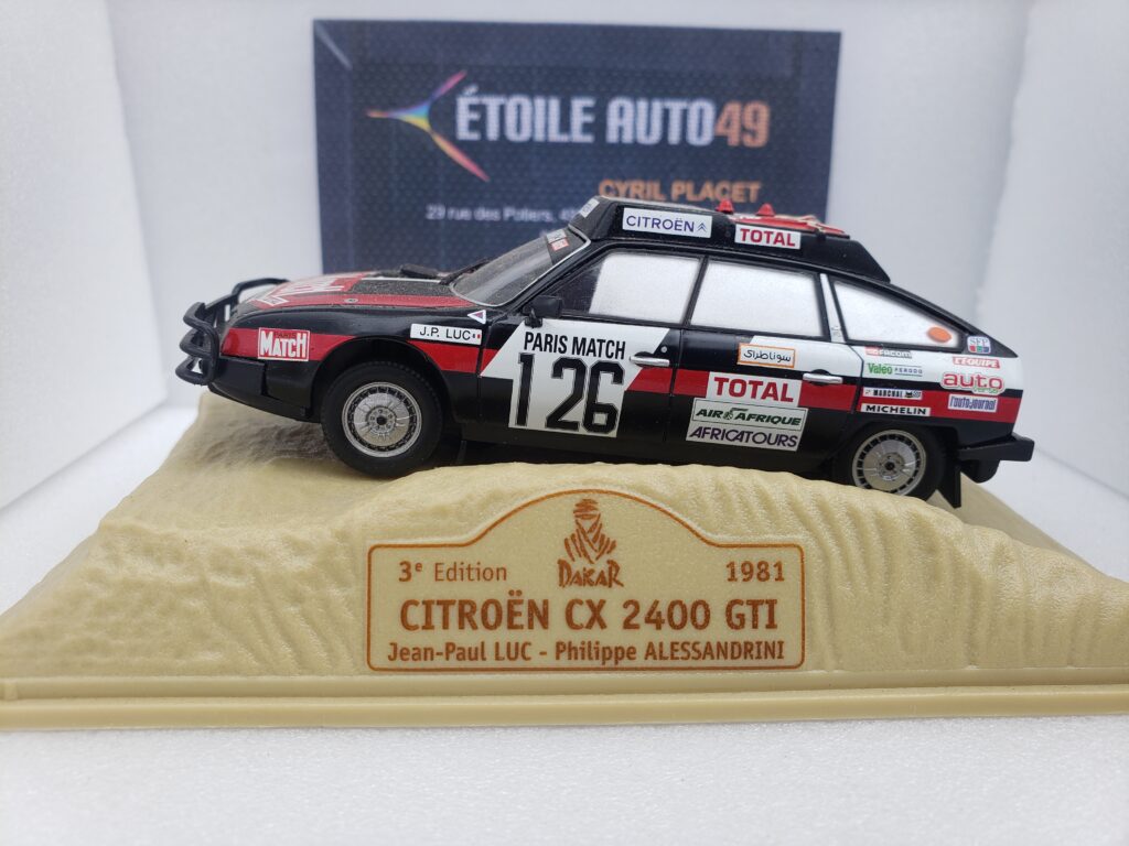 1/43 Citroën CX 2400 GTI #125 Rallye Raid Paris Dakar 1981 Ickx Norev 159007