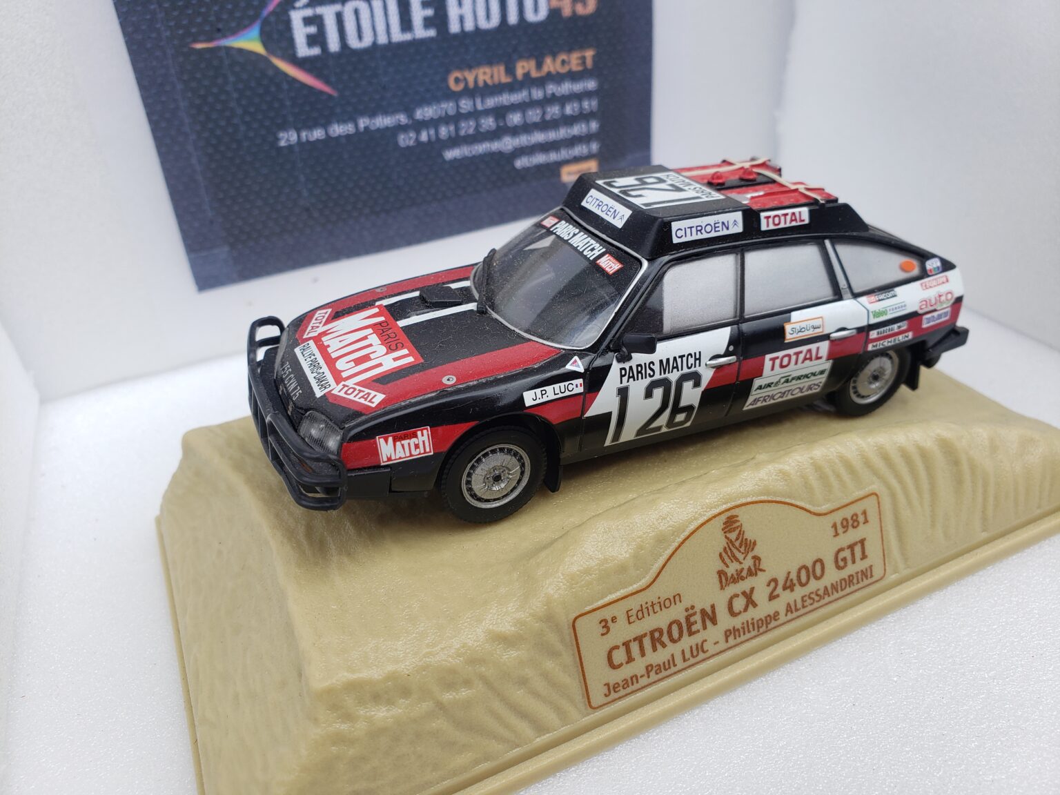 VEHICULE PARIS DAKAR Rallye Wolkswagen Norev N°137 1/43 Boite No Dinky