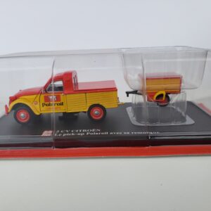 Citroën - 2 CV pick-up Polaroil avec remorque