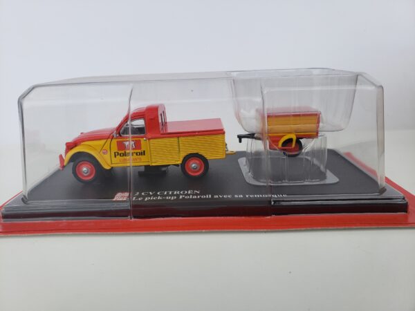 Citroën - 2 CV pick-up Polaroil avec remorque