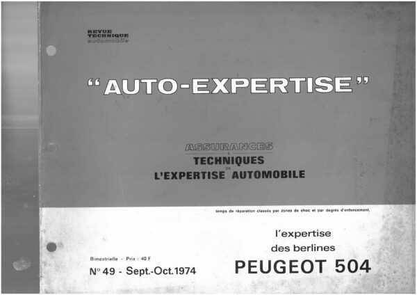 Auto Expertise N°49 - Septembre/Octobre 1974