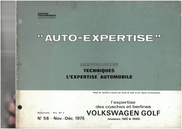 Auto Expertise N°56 - Novembre/Décembre 1975
