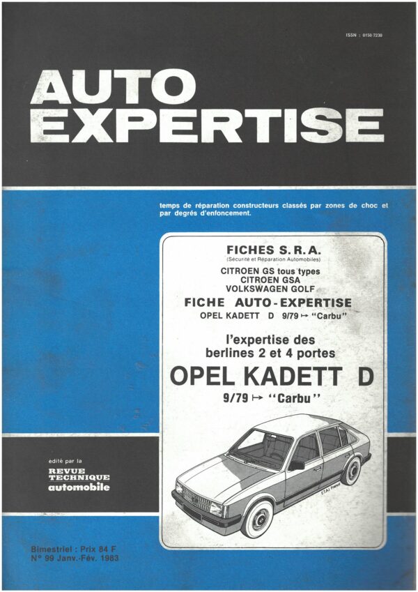 Auto Expertise N°99 - Janvier/Février 1983