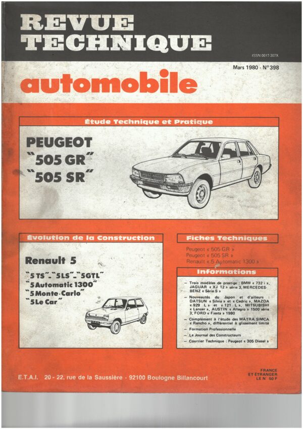 RTA N°398 - Mars 1980