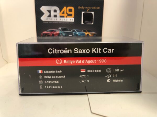 Miniature Citroën Saxo Rallye Val D'Agout 1998 1/43 – Image 3