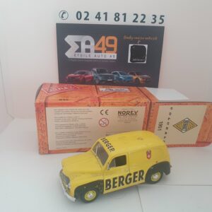 MINIATURE NOREV Renault Colorale PUB Berger 1951 1/43 TBE