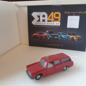 Majorette rail route Peugeot 404 break rouge gyrophare n’116