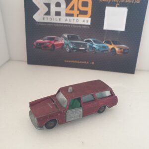 Majorette rail route Peugeot 404 break rouge à restaurer