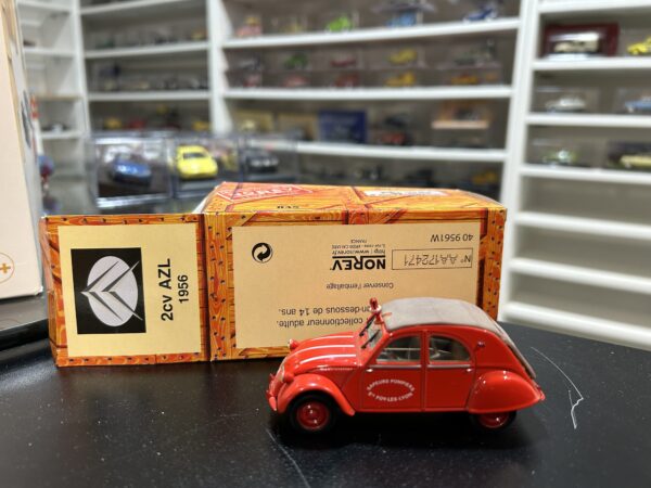 Citroen 2CV AZL Sapeurs Pompiers Norev 1/43