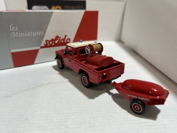 Land Rover Defender Sapeurs Pompiers + Moto Pompe Guinard Solido 1/50 – Image 3