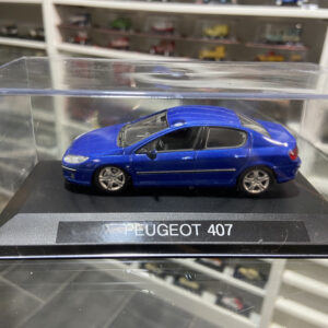 Peugeot 407 5p bleue 1/43
