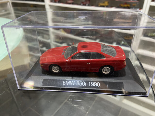 BMW 850i 1990 Rouge 1/43