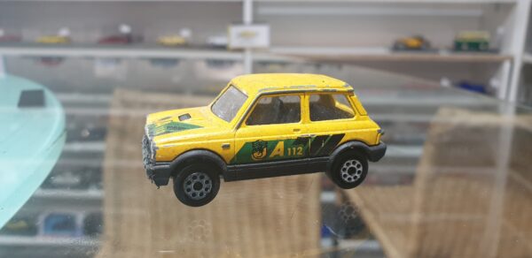 Majorette Autobianchi A112 Jaune logo 1/53 n°270