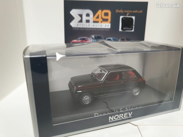 Renault 5 Alpine 1977 Noire Norev 1/43 – Image 2