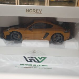Porsche Cayman GT4 RS avec pack Weissach 2023 Jaune Bahama 1/18